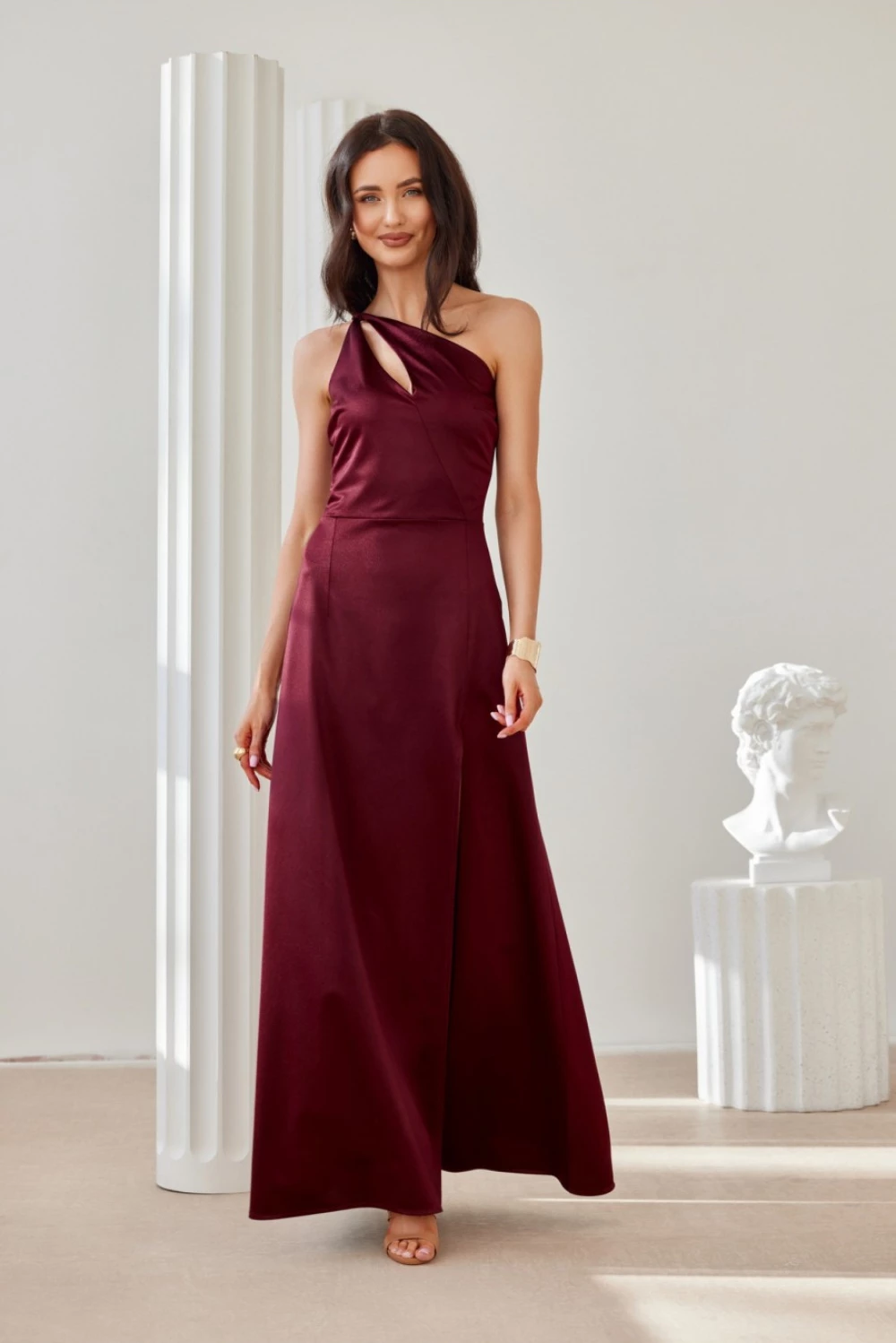 Dolga obleka, Roco Fashion 206976, rdeča