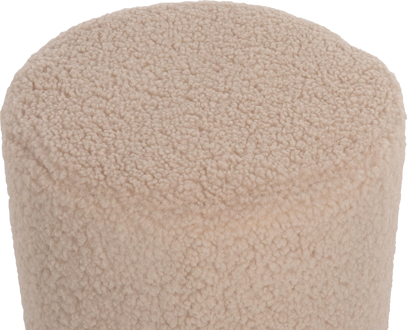 Stolček LEVY FH8408.20 iz boucle tkanine ecru-zlata osnova Φ35x42Hcm