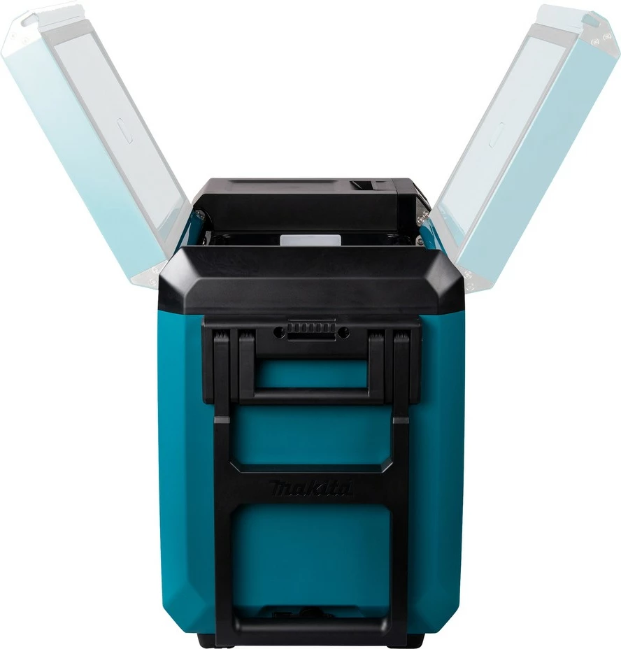 Prenosna termična škatla, hladilno-grelna, Makita CW004GZ 40V, LED zaslon, na kolesih, črno/modra