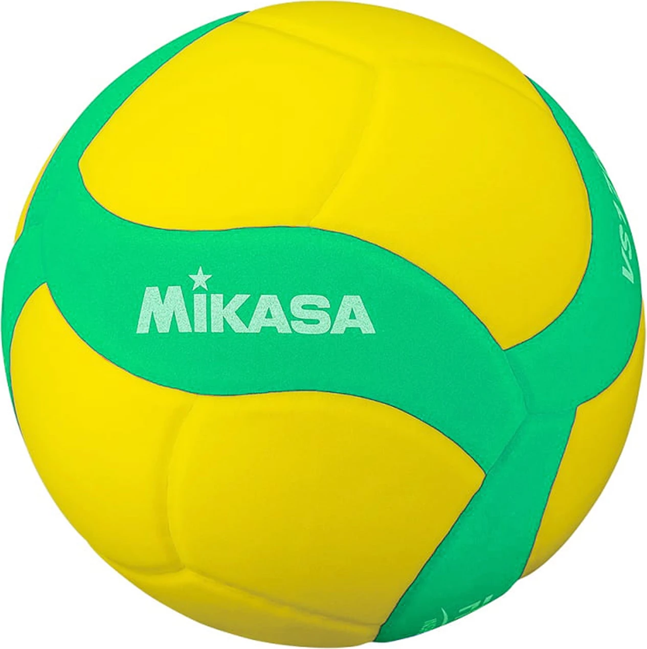 Volejbalna žoga za otroke, Mikasa VS160W, rumeno-zelena