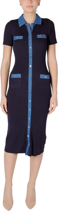 Obleka Morgan De Toi za ženske, modra