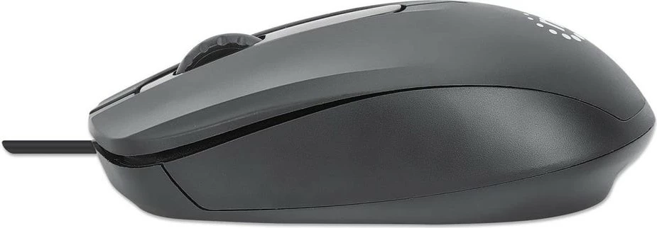 Optični miš MANHATTAN Comfort II, USB, črn