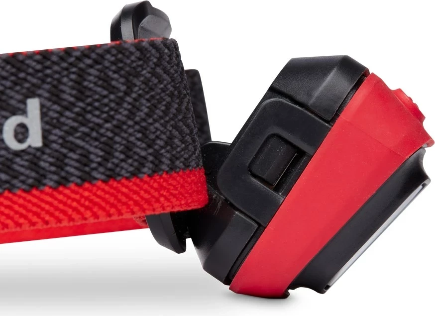 Čelna svetilka, 350 lumnov, črna s rdečim trakom Black Diamond Cosmo 350