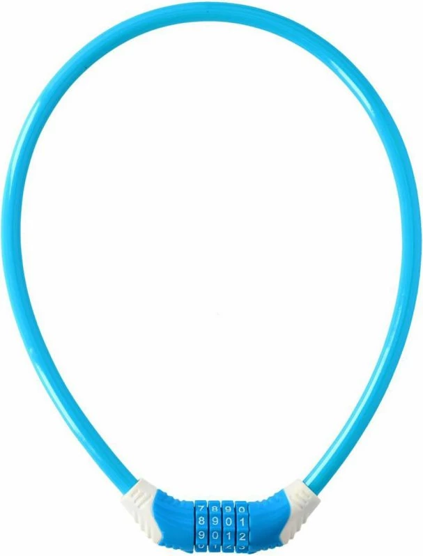 Spiralna kolesarska ključavnica, Dunlop, univerzalna, modra