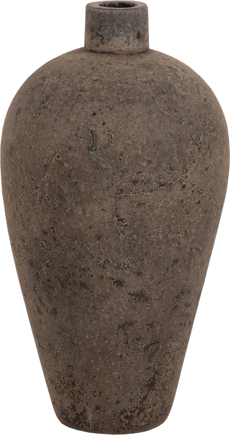 Dekorativna talna vaza ZATI FH7929 iz terakote v sivi barvi Φ32x60Hcm