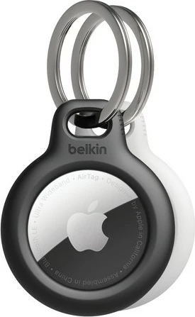 Nosilec za AirTag Belkin, 2-delni komplet, črn in bel