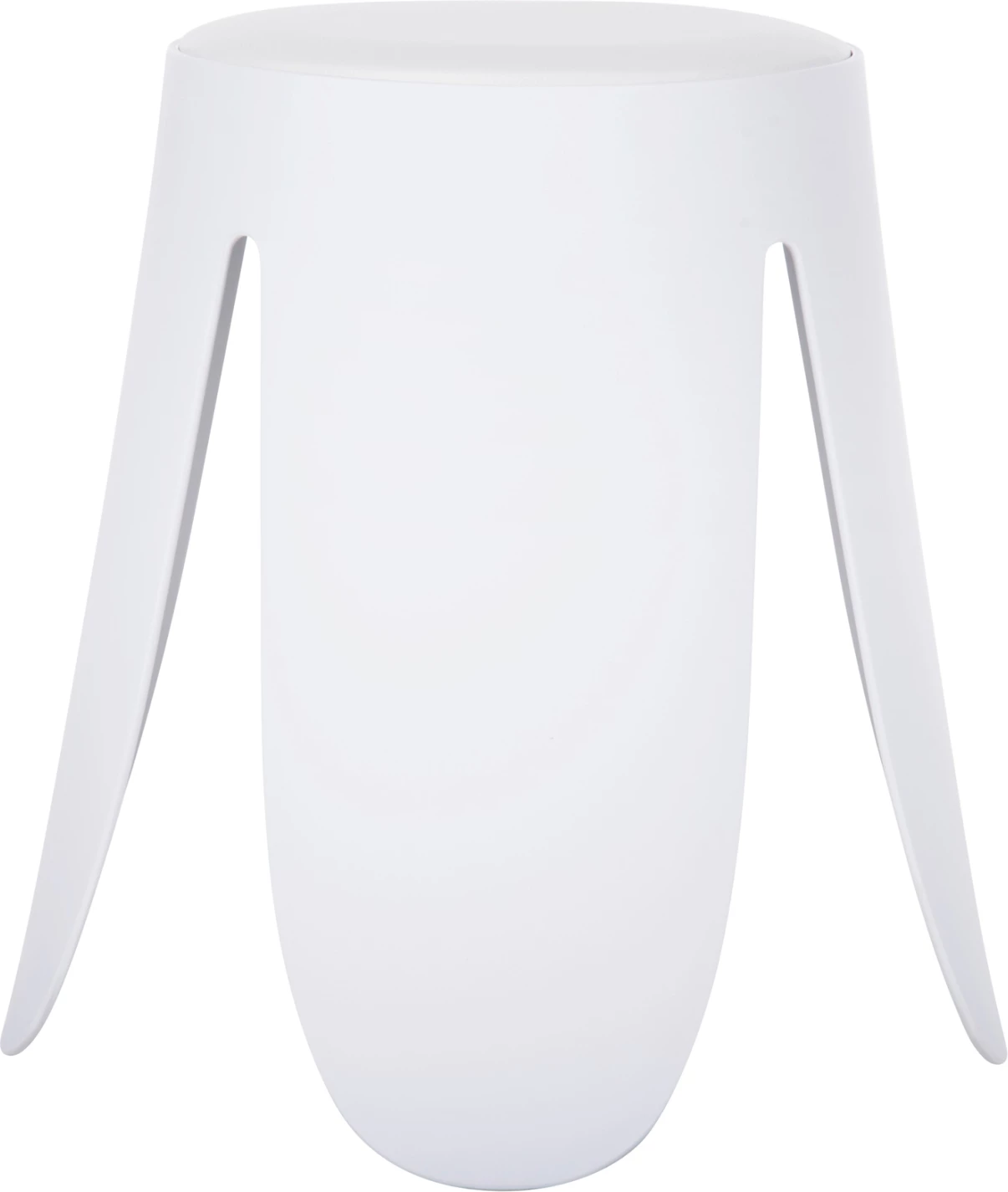 Stolček DENTY FH9619.01 iz polipropilena v beli barvi - PU sedež v beli barvi Φ30x45Hcm