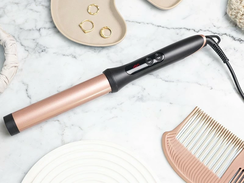Kodralnik za lase 25 mm, Lafe Sleek & Shine Curler, črn in baker