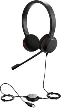 Slušalke z mikrofonom Jabra Evolve 20 Duo, USB, črne