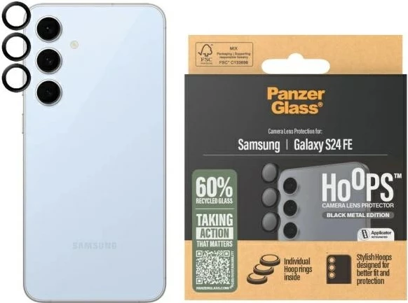 Ovitek za kamero PanzerGlass Hoops za Samsung Galaxy S23 FE, črn