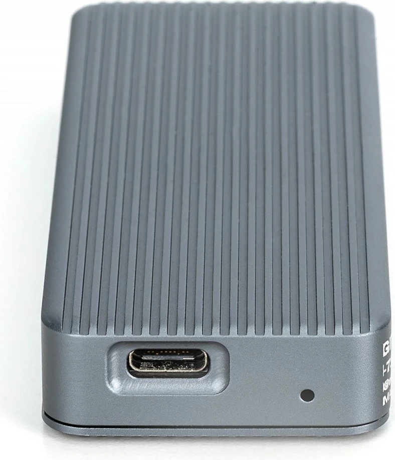 Računalniško ohišje za SSD M.2 NVMe Digitus DA-71157, USB 3.2 Type-C, 20 Gb/s, aluminij, sivo