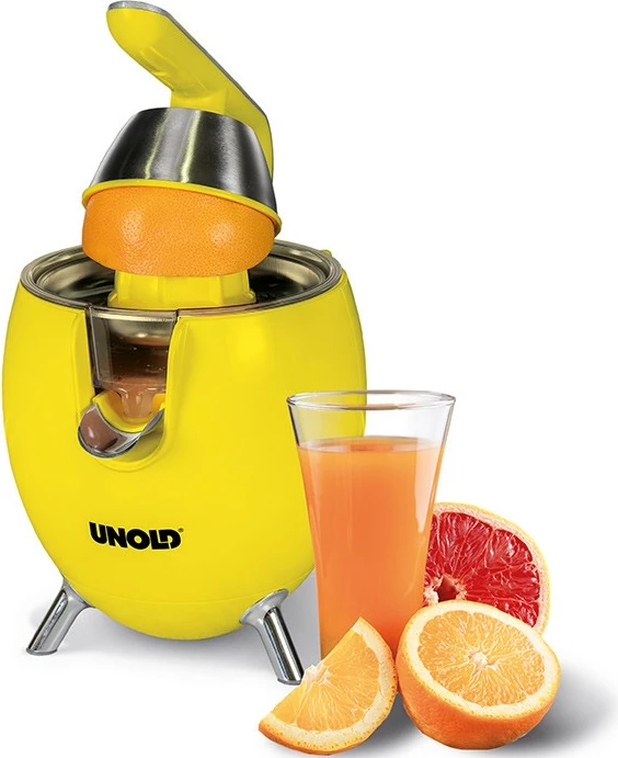 Ročna stiskalnica za agrume Power Juicy Unold, 1100 W, rumena