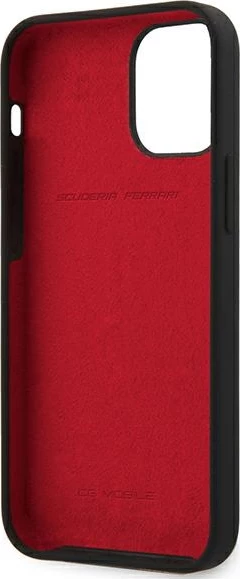 Ovitek Ferrari FESSIHCP12SBK za iPhone 12 mini 5,4", silikon, črn