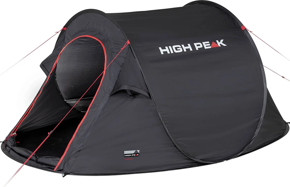 Šotor za turizem High Peak Vision 3, črn