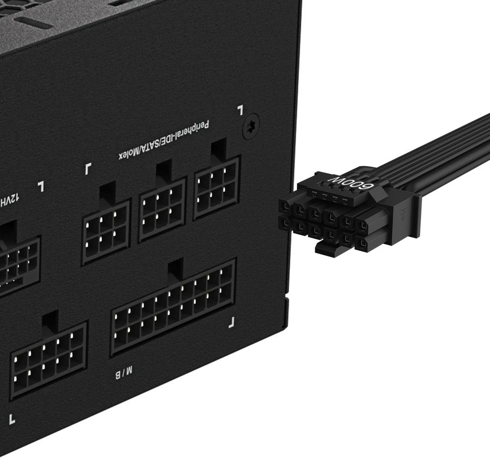 Napajalnik Gigabyte UD1000GM PG5, 1000 W, 80 PLUS Gold, ATX, modularen, črn