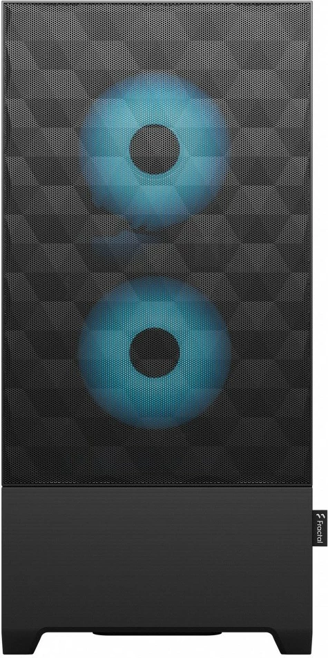 Računalniško ohišje Pop Air TG Clear Tint RGB Cyan Core Fractal Design, Midi Tower, ATX, Micro ATX, Mini ITX, črno/cyan