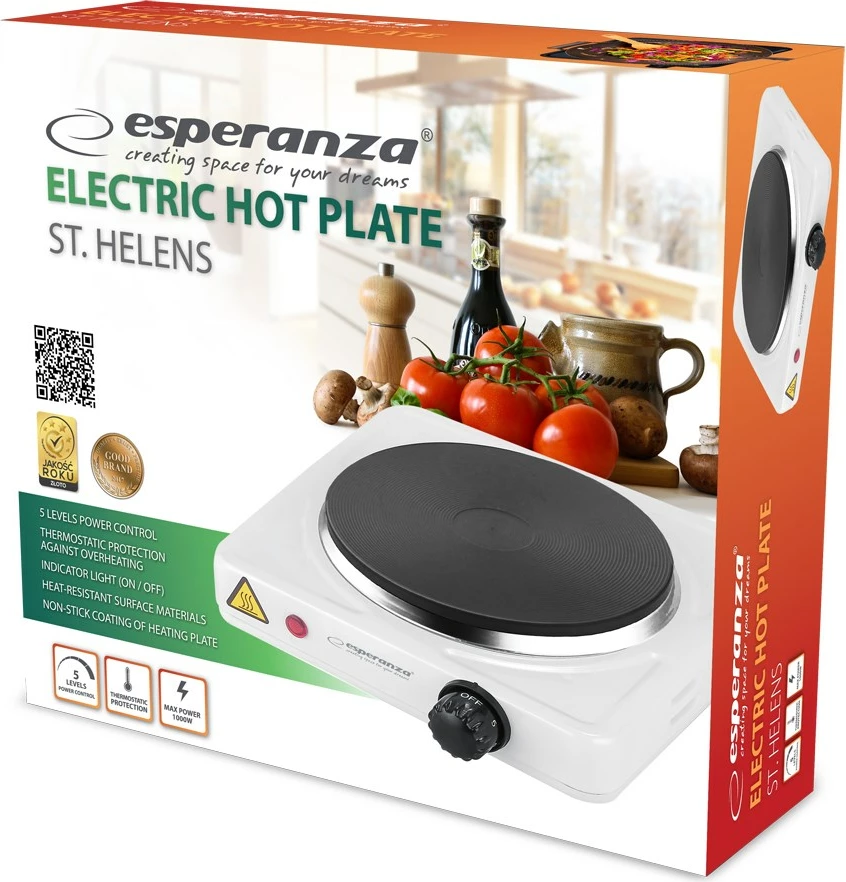 Električni rešo Esperanza EKH013W, bel