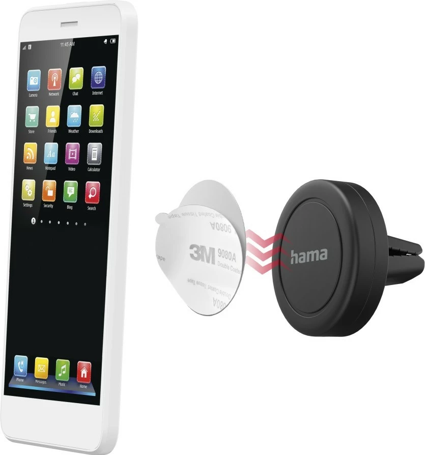 Univerzalni držalo za mobilni telefon Hama 201517, za avto, črno