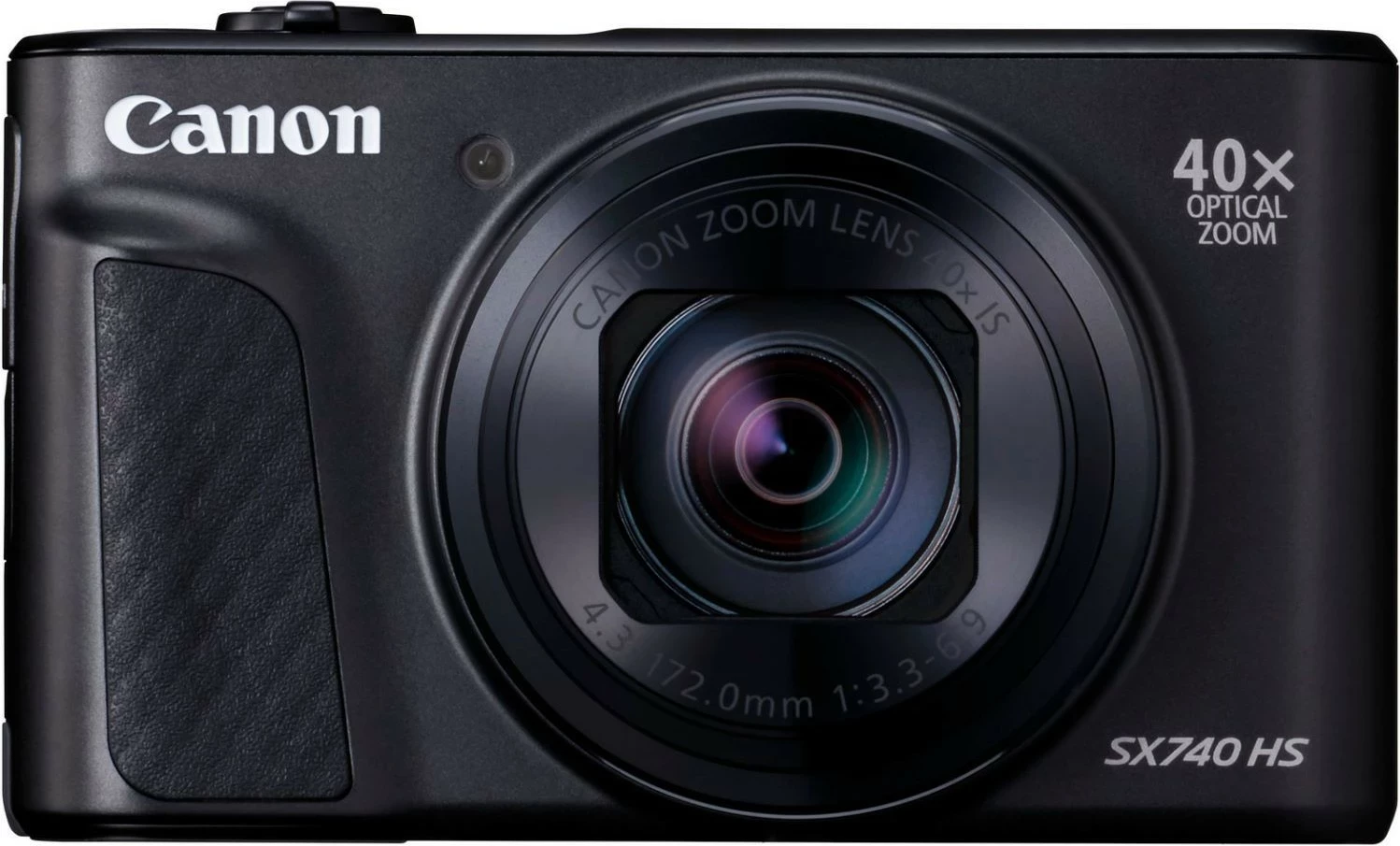 Kompaktni fotoaparat Canon PowerShot SX740 HS, 20,3 MP, 40x optični zoom, 4K, Wi‑Fi, črn