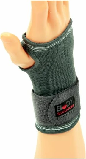 Manseta za zapestje Body Sculpture BNS 002, sive/srebrne, za moške in ženske