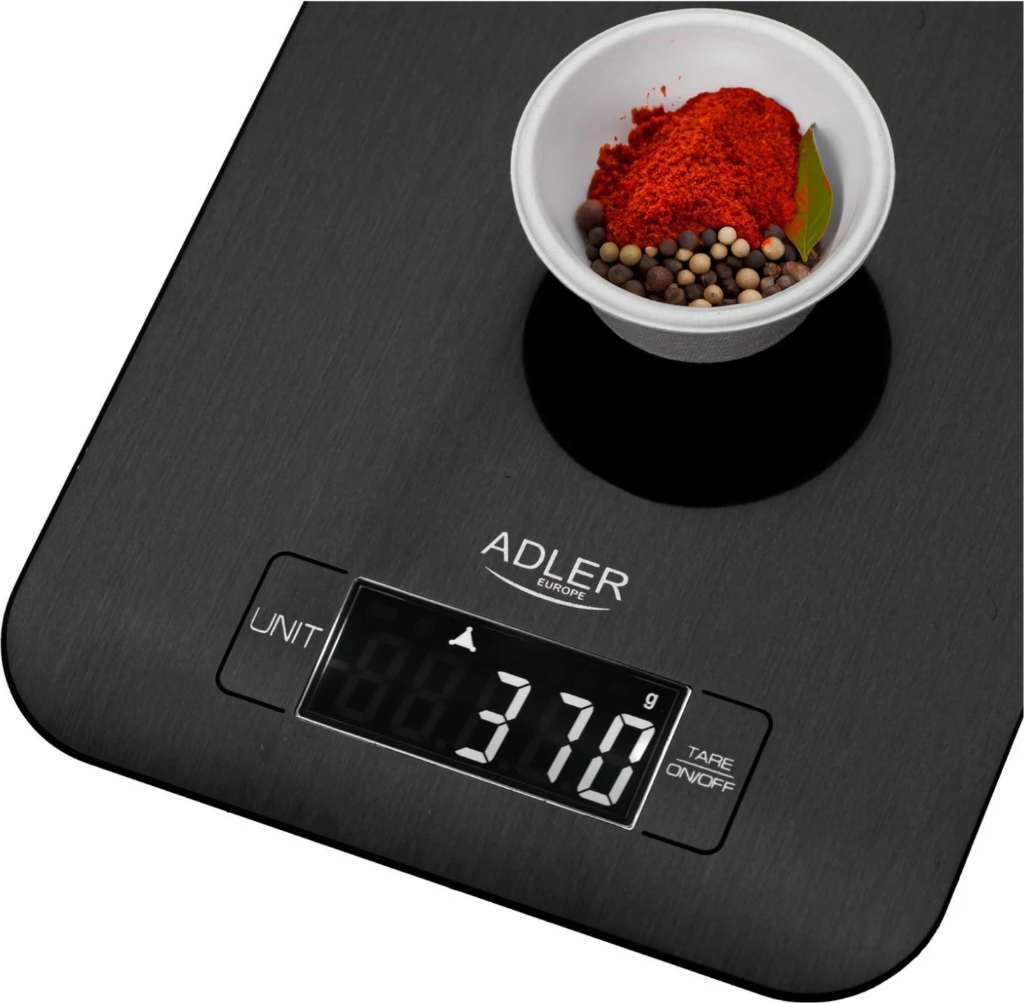 Elektronska kuhinjska tehtnica Adler AD 3183, 5 kg, črna