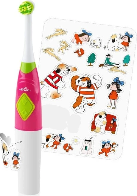 Rotirajuča zobna ščetka ETA, za ženske, bela in rožnata