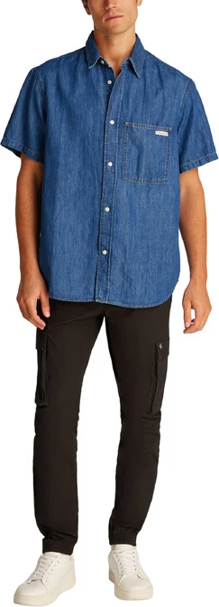 Majica za moške Calvin Klein Jeans, svetlo modra