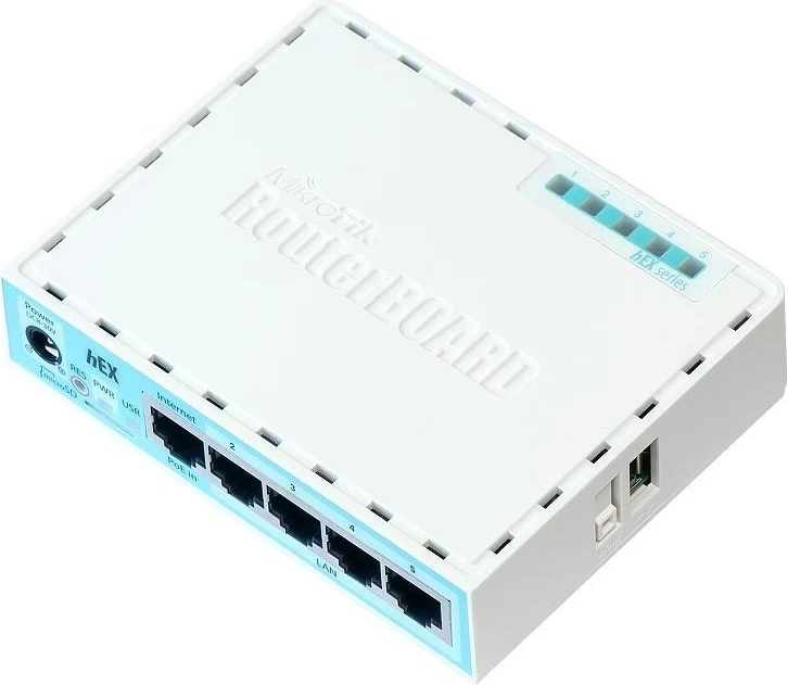 Gigabit Ethernet usmerjevalnik MikroTik RB750GR3, turkizen Gigabit Ethernet usmerjevalnik MikroTik RB750GR3, turkizen