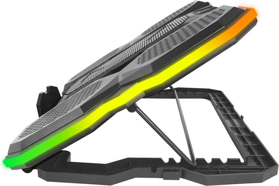 Hladilna podloga za prenosnik, 3 ventilatorji, črna, Esperanza EGC107