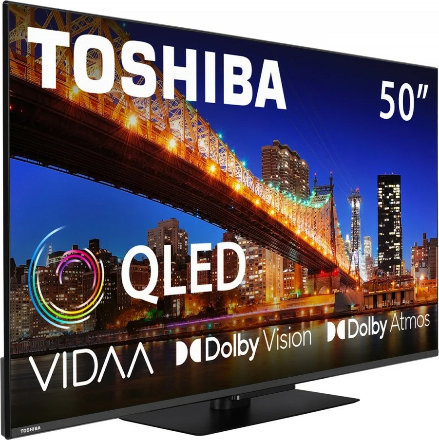 Televizor QLED, 50-palčni, Ultra HD 4K, Smart TV, črn Toshiba 50QV3F63DG