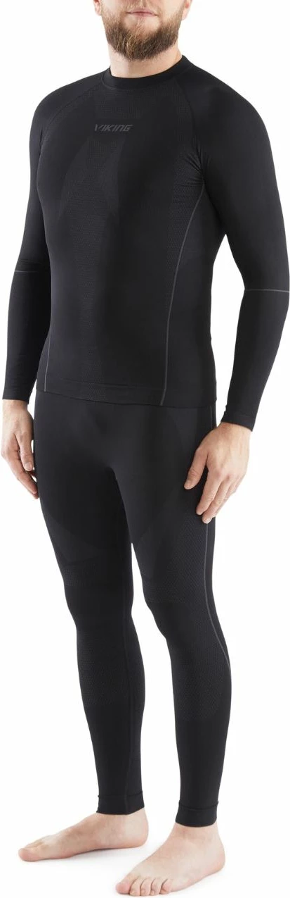 Termo spodnje perilo za moške, črno, Viking