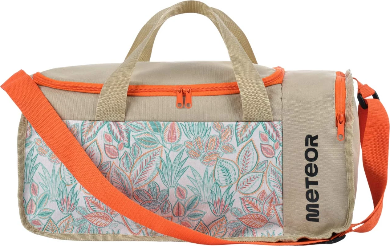 Športna torba Meteor, bež-oranžna