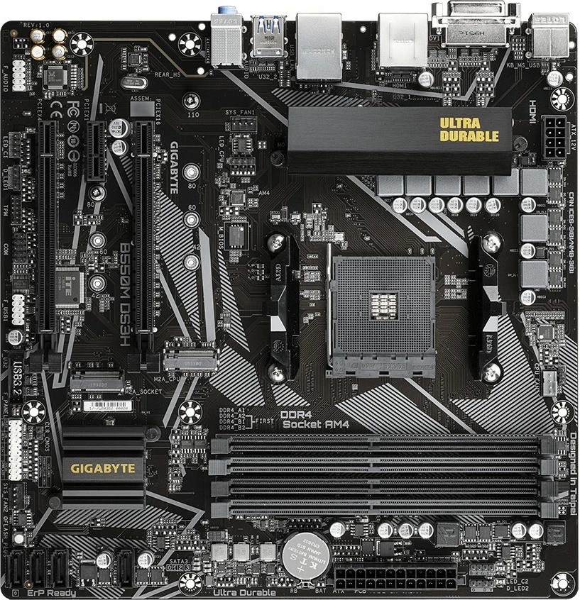 Matična plošča Gigabyte B550M DS3H, Socket AM4, micro ATX