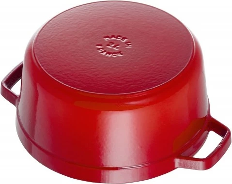 Litoželezna ponev La Cocotte Staub 20 cm, rdeča