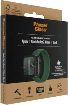 Zaščitni ovitek PanzerGlass za Apple Watch 7/8, 41 mm, črn