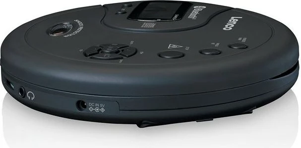 Prenosni predvajalnik CD Lenco CD-300, Bluetooth, LCD, črn Prenosni predvajalnik CD Lenco CD-300, Bluetooth, LCD, črn