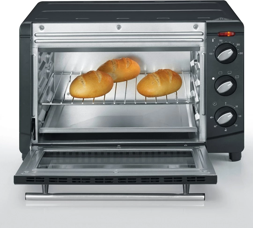 Mini pečica SEVERIN TO 2067, 20 L, 1500 W, črna