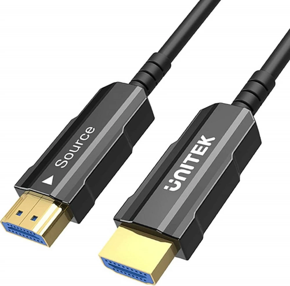 Optični HDMI kabel UNITEK C11072BK03-12M, 12 m, 4K 60 Hz, črn