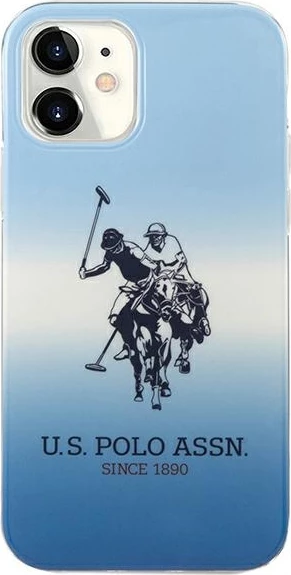 Ovitek, U.S. Polo Assn. USHCP12SPCDGBL za iPhone 12 mini 5,4", Gradient, modra