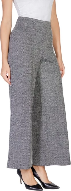 Hlače z ozkimi črtami Ichi, ženske, črne