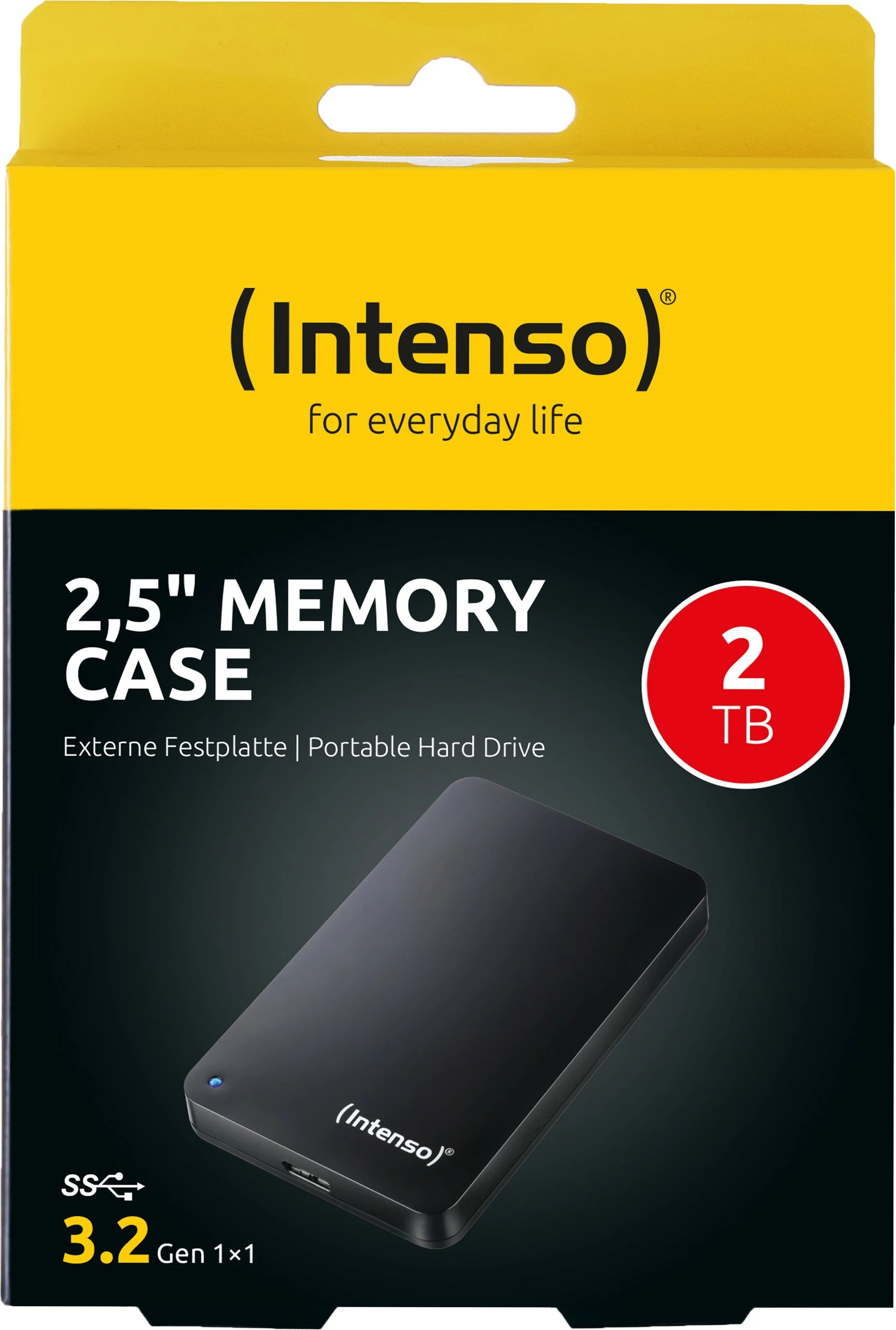 Zunanji trdi disk 2 TB, 2,5", USB 3.0, črn Intenso Zunanji trdi disk 2 TB, 2,5", USB 3.0, črn Intenso