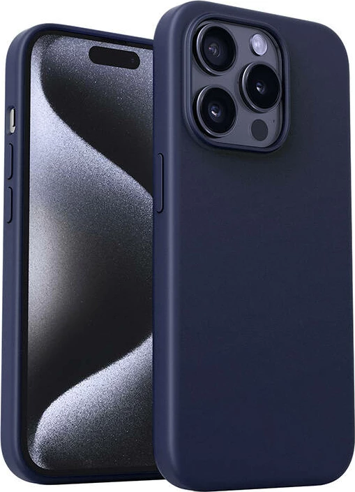 Zaščitni ovoj za iPhone 15 Pro Max Aukey PC-GJ10D, temno moder