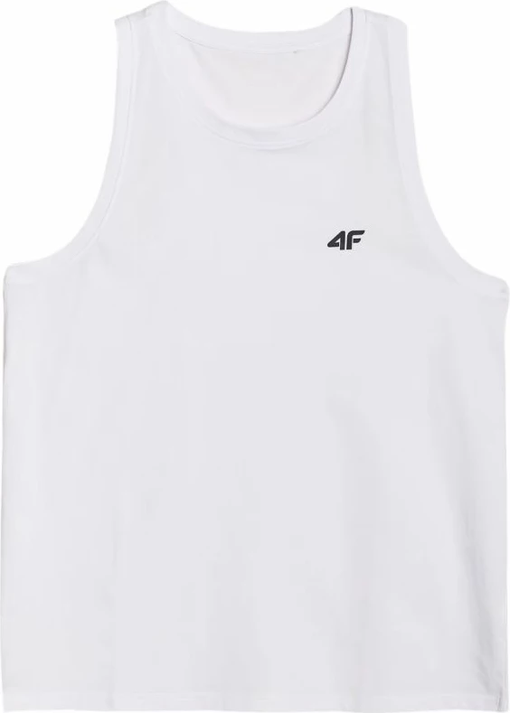 Brezrokavnik, moška majica 4F, bela