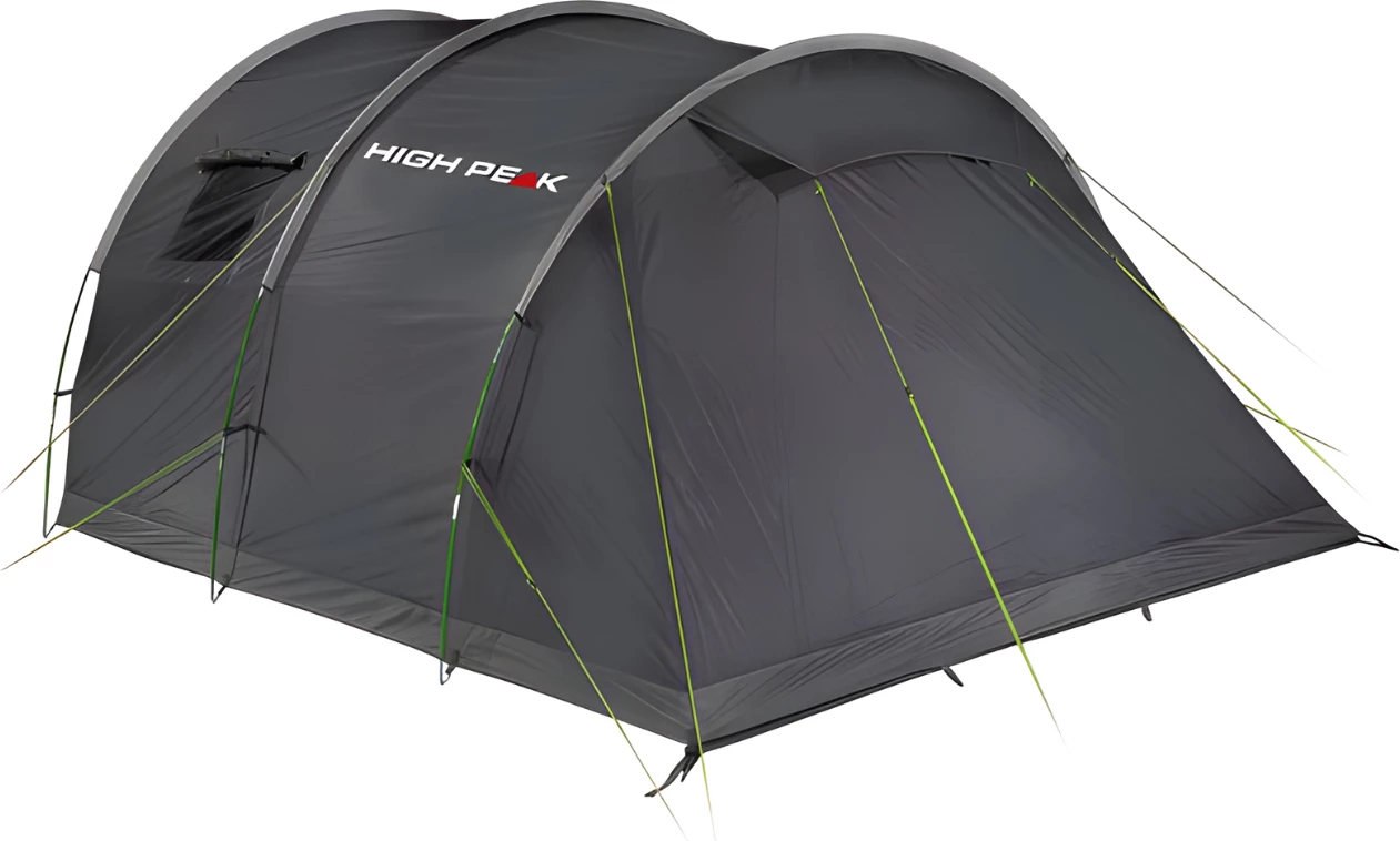 Tenda za pet oseb High Peak, siva in zelena