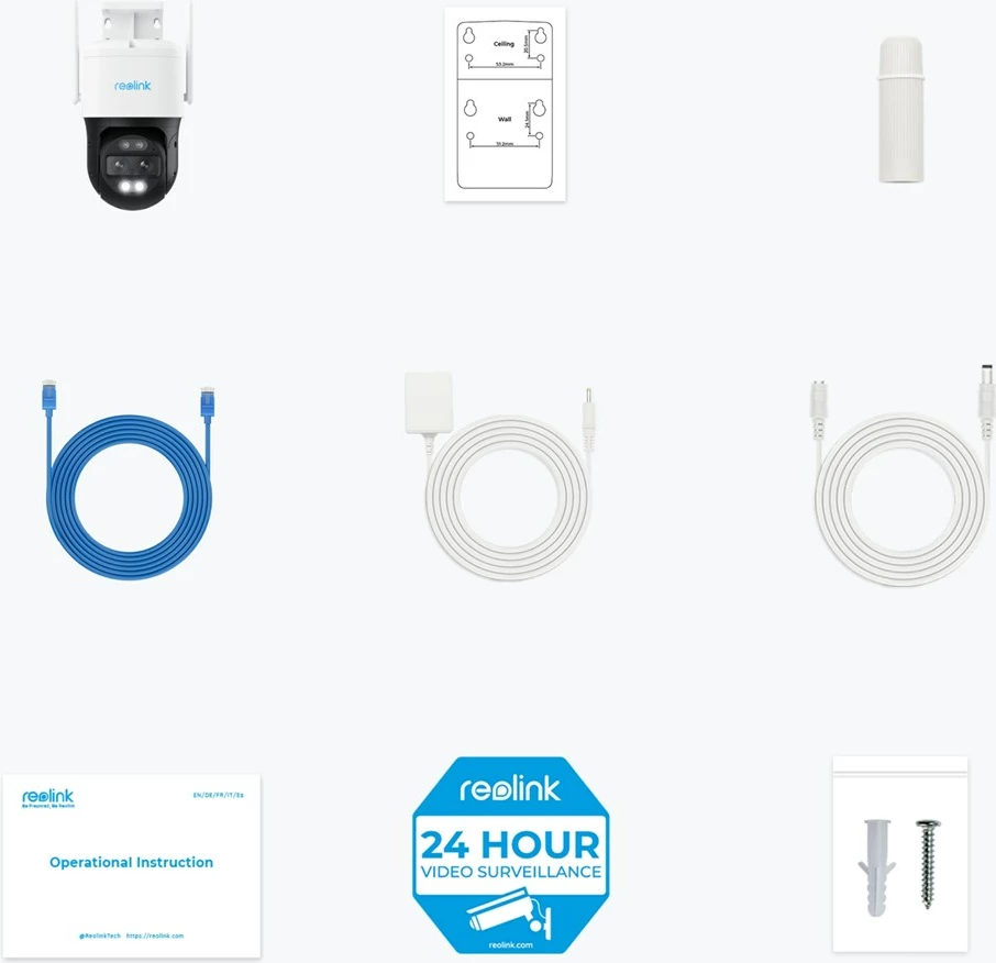 Zunanja kamera Reolink TrackMix Series W760, 4K, Dual View, samodejno sledenje z zoomom, 2.4/5 GHz Wi‑Fi, barvni nočni vid