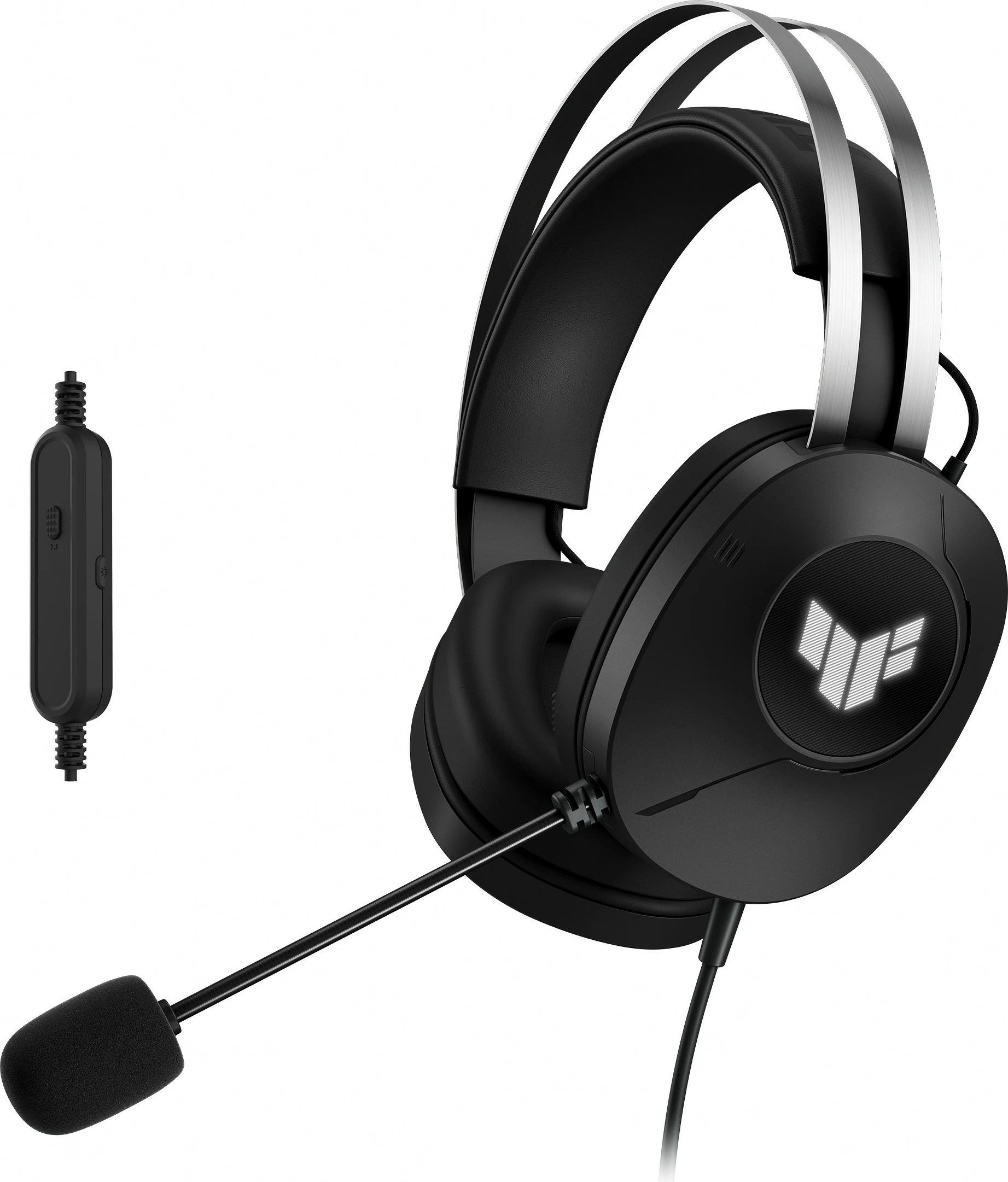 Gaming slušalke TUF Gaming H1 Gen II ASUS, z vmesnikom USB, virtualni 7.1, črne