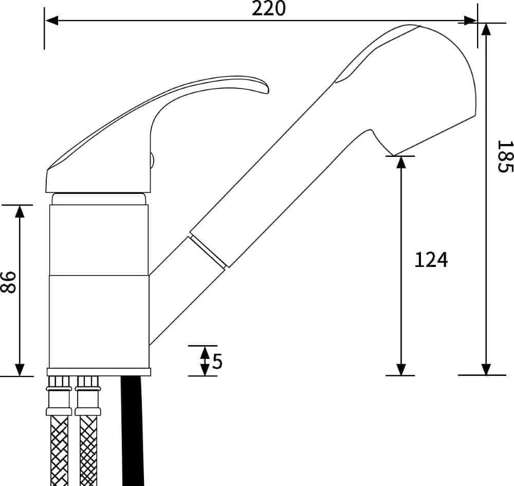Kuhinjski mešalnik FIDO PYRAMIS, granit, vanilija