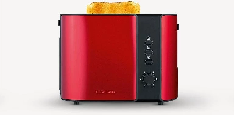 Tostier, SEVERIN AT 2217, 2 rezini, 800 W, inox, rdeč Tostier, SEVERIN AT 2217, 2 rezini, 800 W, inox, rdeč