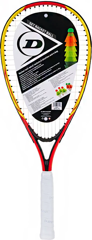 Set za speedminton, rumeno-rdeč, unisex Dunlop