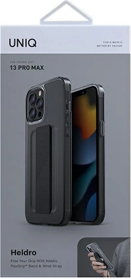 Ovitek za iPhone 13 Pro Max UNIQ Heldro, siv